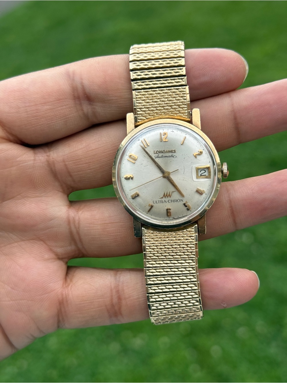 LONGINES VINTAGE 10K GOLD AUTOMATIC ULTRA CHRON MENS WATCH rare men’s watch